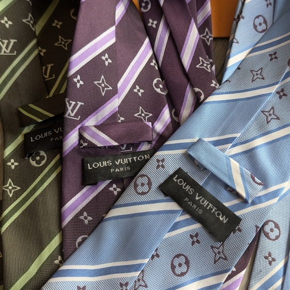 LOUIS VUITTON Combo Tie Lot 🩵💜💚 - Picture 8 of 8